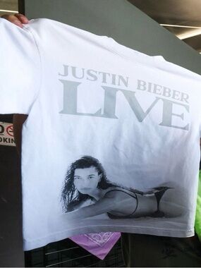 SKYLRK Justin Bieber Coachella Merch Hailey Bieber Live Tee